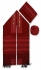Rikmat Elimelech Handloom Woven Red Silk Tallit